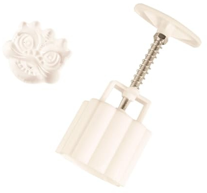 SWETRACE Löwen Mondkuchenform 75g Lebensmittelechte Grüne Bohnenkuchenform mit Presse Design Dekorative Backform für Handdruck Mondkuchen zum Backen und Geschenk