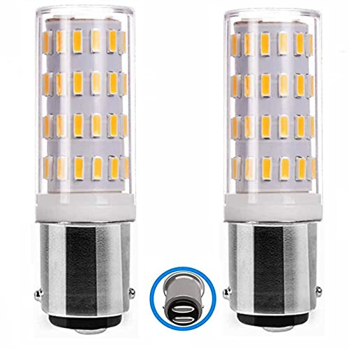 PYRJIN Ba15d LED 12v 24v Lampadina 5W, B15 Doppio Contatto Baionetta Sbc, Bianco Caldo 3000K Equivalente a Lampadina Alogena da 45W, per barca, l'illuminazione Interna. (2pezzi)