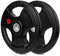 wuuhoo® olympische Hantelscheiben Jan 50mm, Langhantelgewicht 2er Set, Hantelscheibe gummiert mit Stahlkern und Griffen, beschichtet in Schwarz - Fitnessgerät für Zuhause 2 x 20 kg