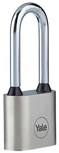 Yale Y112/30/137/1 - Candado hierro 30 mm 3 llaves, arco largo, para exterior, EN12320 antirrobo seguridad para taquilla, caja de herramientas, armario