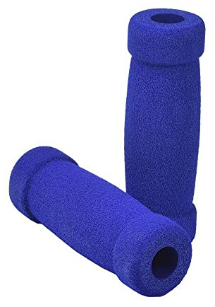 AlveyTech Handlebar Foam Grip Set - Replacement Hand Grips for Razor, Radio Flyer, Kids Kick Scooter, ATV, E-Bicycle, Electric Folding Scooters, Mountain Bike Parts, fits Any 9/16 Bore Handle (Blue)