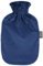 Fashy Wärmflasche mit Flauschbezug, marine, 2 L