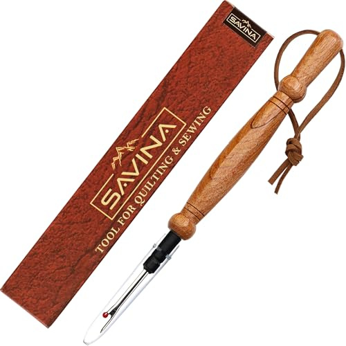 Savina Savina Seam Rippers for Sewing, Remove Stitches and Seams with Precision, Thread Ripping Tool, Hard Wood Professional Multipurpose Durable for Sewing/Quilting (1Pcs)