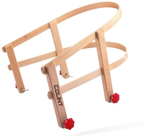 Explorer Colint Holz Lehne für Schlitten Rückenlehne universal für Kinder ab 1 Jahr und Erwachsene für Davos und Hörner Vollholz Schlittenlehne in Rot