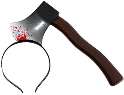 Boolavard Halloween Cheveux Cerceau Horreur sang fausse hache scies Couteau Gothique Bandeau Accessoire Décor (Hache)