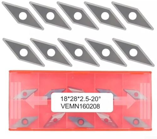 Lot de 10 burins de tournage du bois en carbure de tungstène, pour le bricolage du bois, outil de tournage du bois, 10 x 28 mm