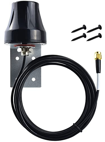 4G LTE Outdoor Antenna Wall Mount Waterproof SMA Male Trail Camera Antenna for Verizon AT&T T-Mobile Moultrie Cell Signal Booster Sprint Router Gateway Modem Cellular Trail Camera Game Cam Camera