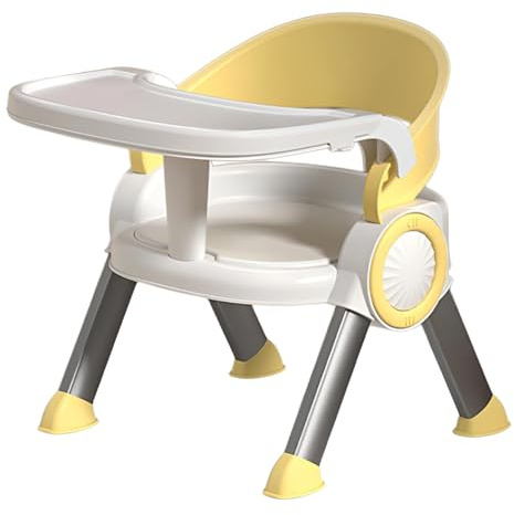 Seggiolino per bambini, sedia da nutrizione per bambini, sedia da pranzo per bambini, 38.5x34x333cm con uso multifunzionale di vassoio porti musicali portatili e leggeri per età 6 mesi+
