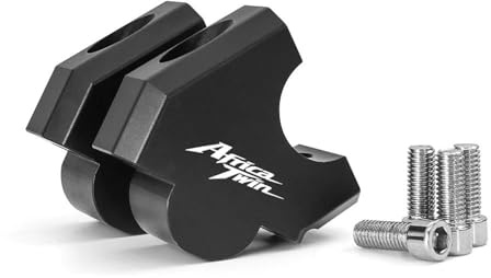 JAYWIS Morsetto Riser Riser Manubrio Moto per H&Onda CRF1100L Africa Twin 1100 Africa Twin 1100 Adventure Sports 2020-2025 Staffa di Sollevamento Kit Compensa Dell'altezza(Nero 1)