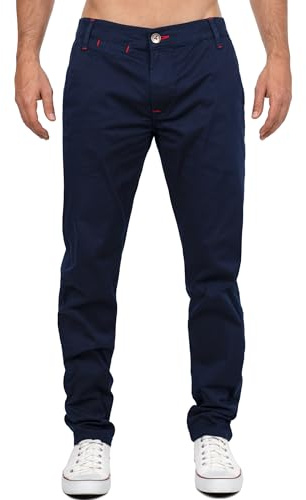 Cipo & Baxx Herrtygbyxor – Slim Fit & Regular Fit | Stretch bomullsblandning | Ventilerande och bekväma | Chino och avslappnade byxor för kontor, fritid och vardag | snygg och mångsidig att kombinera