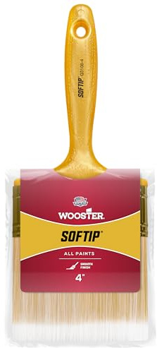Wooster Brush Q3108-4 Paintbrush Softip, 4 inches, White