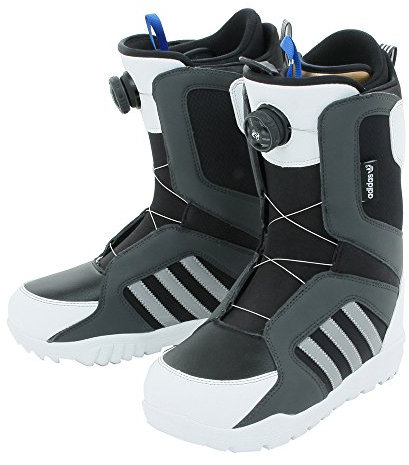 adidas Originals Snowboardstiefel für Männer in Schwarz/Weiss mit Klettverschluss und Halbhoher Wadenhöhe