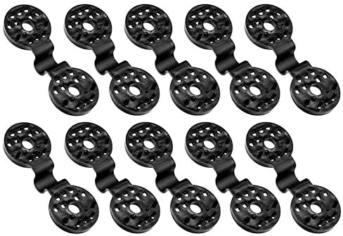 FacynPinzas de PE para tela de sombreado - Red para Parasol PE - Grapas Redondas Tela para la Fabricación Anti-Pájaro Exterior, Sombrilla Agrícola, Fabricación