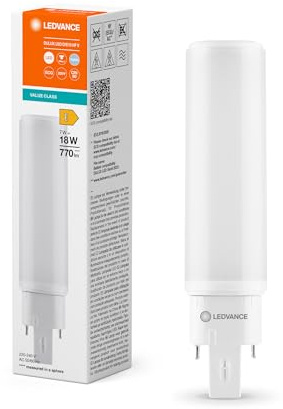 Ledvance DULUX LED D/E18 HF & AC MAINS V 7W 840 G24Q-2