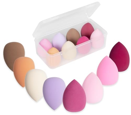 8 Teiliges Make up Schwamm Set, Beauty Mixer, Großer Make up Eierfarben Puderquaste Make up Schwamm, Waschbarer Schwamm, Make up Entferner Pad, Flüssige Grundierung, Puder, Sonnenschutz