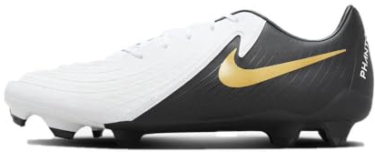 Nike Herren Phantom Gx Ii Academy Fg/Mg Sneaker, White Black MTLC Gold Coin, 46 EU