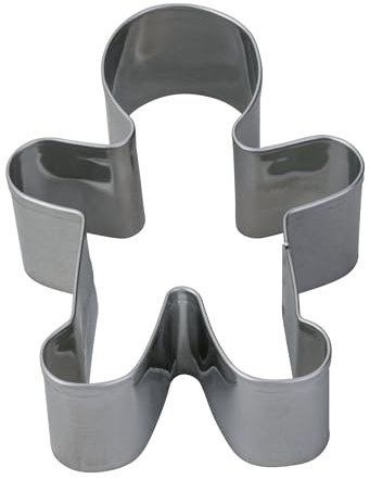 Zenker Ausstecher Lebkuchenmann – Hochwertiger Edelstahl, Rostfrei, Spülmaschinengeeignet, Ideal für Weihnachtskekse, Beliebtes und Traditionelles Weihnachtsmotiv, 80x62x26mm, Silber