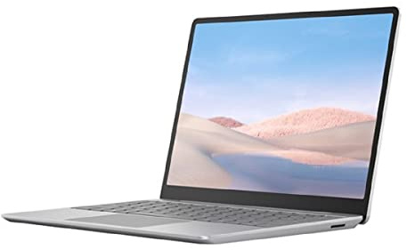 2020 Microsoft Surface Laptop Go mit Intel Core i5-1035G1 (12,4-zoll, 4GB RAM, 64GB SSD) (QWERTZ Deutsch) Platin (Generalüberholt)