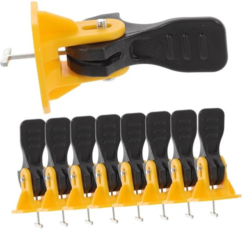 Tofficu 50pcs Tile Leveling System Kit Tile Spacers Leveler Cards for Floor Installation