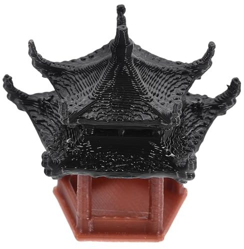 KONTONTY Mini Pabellón Decorativo para Pecera Estatua Paisajística para Adorno de Escritorio y Jardín Diseño Realista y Decoración Interior y Exterior