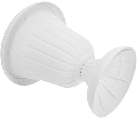 SUPVOX Jardinera de Urna Romana Alta de PP Blanco, Estilo Vintage