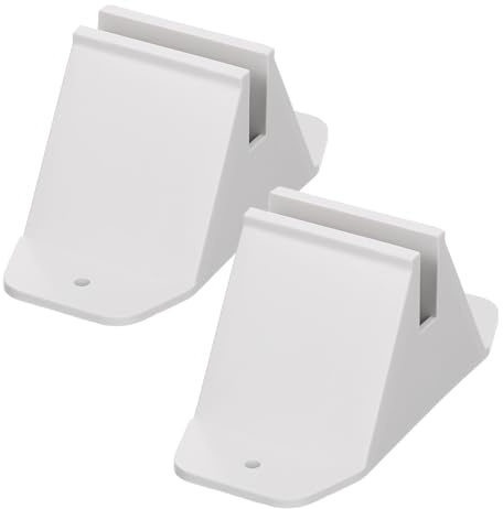 Homoyoyo 2 piezas Base para Vallas de Jardín de Plástico Soporte Estable y Seguro para Cercas Exteriores con Orificios para Fijación de Unidades Accesorio Práctico para Borduras y