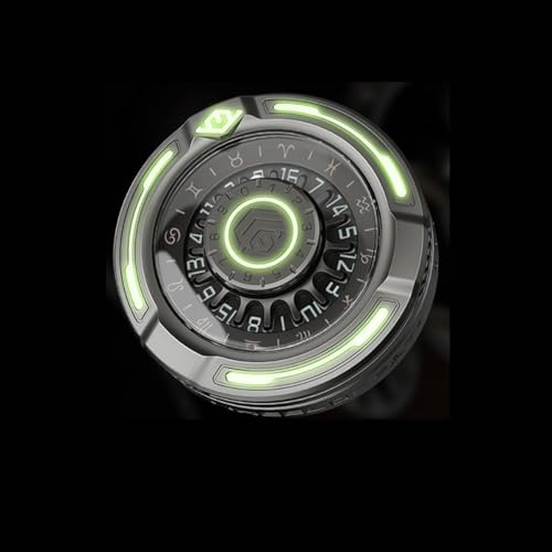 AYUNJIE Fidget Mano Spinners Juguete, Metal Dedo Spinners Juguetes Sensoriales con Luz Luminosa, Autismo Sensorial Spinner Regalos para Adultos Niños (Gris)