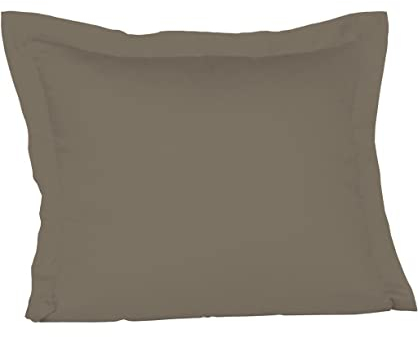 Fleuresse Colours Kissenbezug, Mako Satin, Taupe, 35 x 40 cm