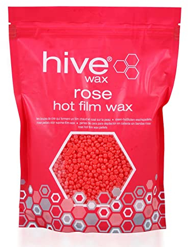 HIVE OF BEAUTY Rose Hot Film Wax Pellets 700g Hair Removal Waxing All Skin Types