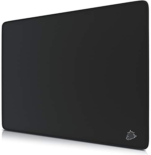CSL-Computer TITANWOLF - XXL Speed Gaming Mauspad Titanwolf Schwarz 440 x 350mm - XXL Mousepad - Tischunterlage Large Size - verbessert Präzision und Geschwindigkeit