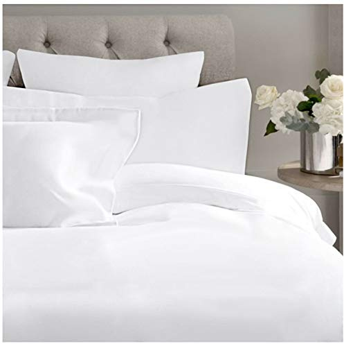 COTTON ARTean Juego sábanas 160 Algodón Orgánico Turia Blanco