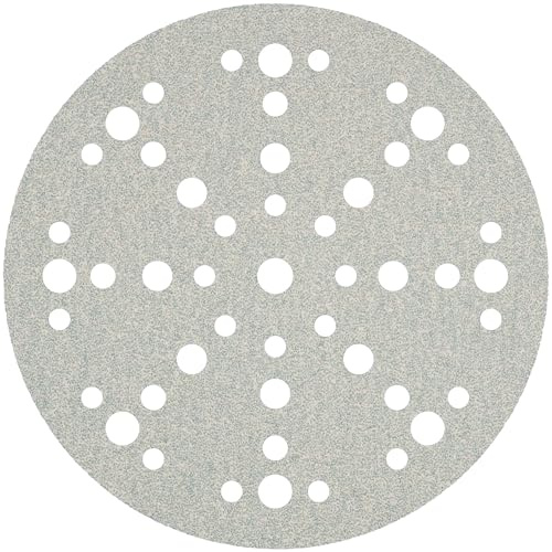 Klingpsor 340599 PS 33 BK Scheiben mit Papierunterlage, kletthaftend für Farbe, Lack, Spachtel, Holz, Lochform GLS74, 240 Korn, 150mm Durchmesser, 100 Stück