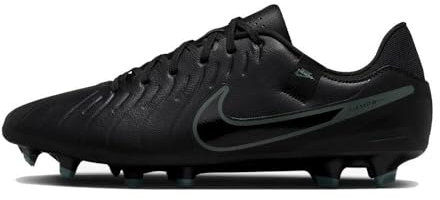 Nike Men's Legend 10 Academy Fg/Mg Soccer Shoe, Black/Black-Deep Jungle, 11 UK