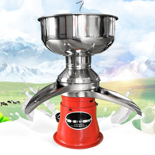 Professional Whipped Cream Dispenser Milk Cream Centrifugal Separator, Electric Cream Separator with Bowl Stainless Steel Goat Cow Milk Separator Turning Raw or Whole Milk into Cream and Ski