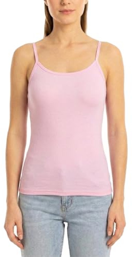 Miss Roja: Top, Camiseta sin tirantes con tirantes, Viscosa, rosa, Talla única