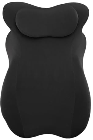 HUSHUI Kilbenägen Kudde, Memory Foam med Yogatyg Is Sidenskydd för Läsning Sovbenslyftande, Avtagbar Liten Kudde Flerpositionsstöd (Svart)
