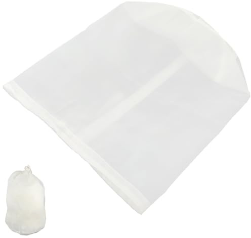 MAGICLULU Bolsa de Malla Coladora de Nailon Reutilizable 20x30 Cm para Filtrar Leche de Frutos Secos, Vino y Café, Filtro Grande para Elaboración Casera y Cocina Hogareña