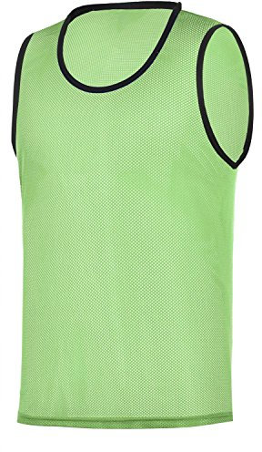 RHINOS sports Premium Trainingsleibchen | Größe 128 | Orange | Markierungshemd für Sport, Fußball, Handball | Für Kinder