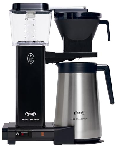 Moccamaster KBGT, Coffee Maker, Filter Coffee Machines, Thermos, Black, UK Plug, 1.25 Liters