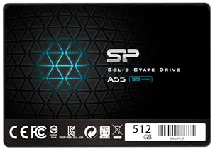 Silicon Power Ace A55 - SSD Disco Duro Sólido Interno 512 GB, 2.5, SATA III, 6 Gbit/s(3D NAND)