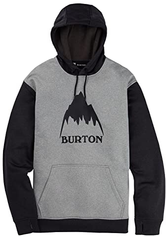 Burton Herren Fleece Pullover Oak, Gray Heather/True Black, L, 16223112020