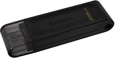Kingston DataTraveler 70 - DT70/256GB Unidad Flash USB-C, Negro