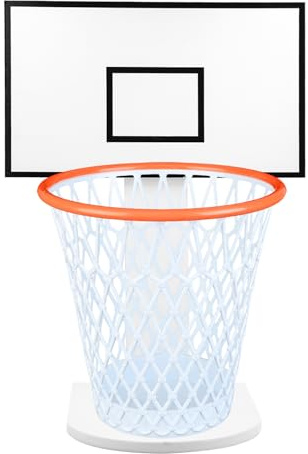 Cestini per la Carta,Cestino per Cameretta,Canestro Basket Pattumiera con Legno Tabellone,Cestini per la Carta per Casa,Camerette per Bambini,Camera da Letto,Ufficio,12L