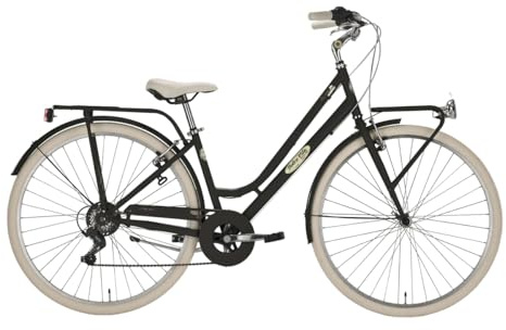 Bicicletta da città citybike Donna Dolce Vita Roma 28 (Nero)