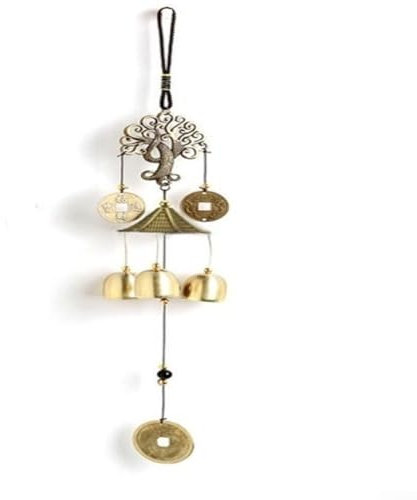 Armonioso campanello a vento con alberi da esterno con bellissimi toni della campana, decorazione realizzata con materiali