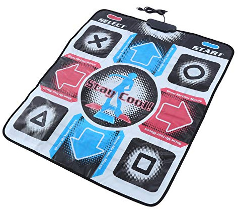 TICFOX USB Tanzmatte und Erwachsene, rutschfeste Haltbare Dance Mat mit Steuerung, Tanzmatte Tanzdecke Tänzer Decke Kompatibel mit PC und Laptop für Musik und Rhythmusspiele, Videospiel