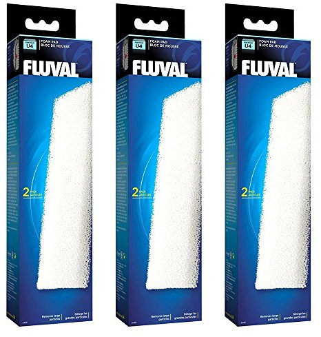 Fluval U4 Filterschaum-Pads, 3 x 2 Stück