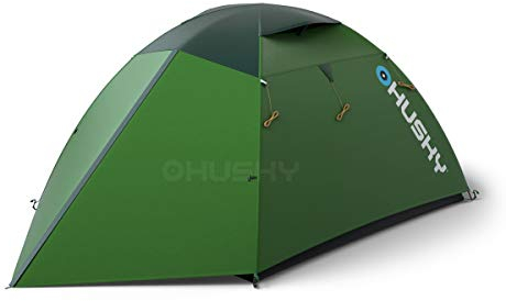 Husky Uni – Erwachsene Bright 4 Leichtes Wanderzelt für 4 Personen, Grün, 4Personen