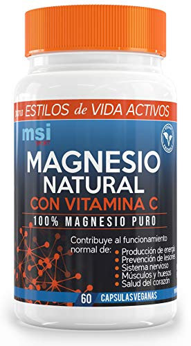 MSI Magnesio Natural con Vitamina C - 60 Cápsulas