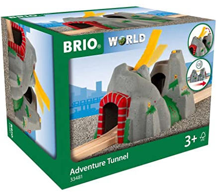 BRIO World 33481 Magischer Tunnel - Eisenbahnzubehör Holzeisenbahn - Kleinkinderspielzeug mit Effekten empfohlen für Kinder ab 3 Jahren